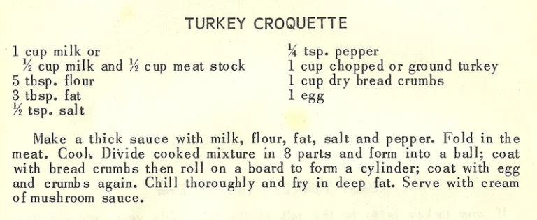 Turkey Croquette