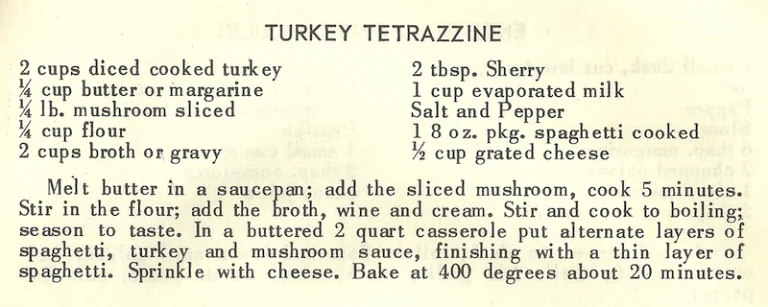 Turkey Tetrazzine