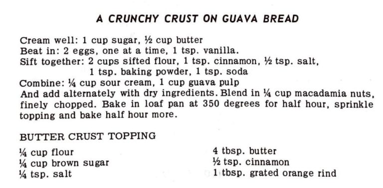 A Crunchy Crust on Guava Bread