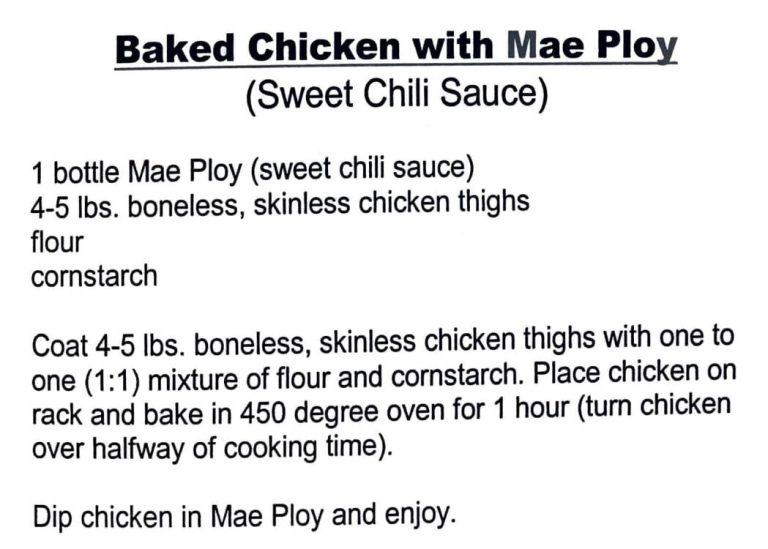 Baked Chicken with Mae Ploy