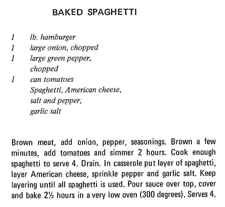 Baked Spaghetti