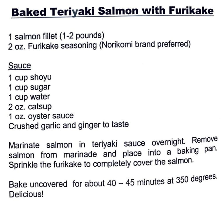 Baked Teriyaki Salmon With Furikake