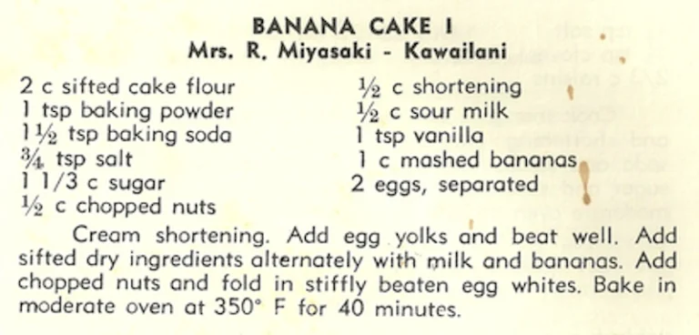 Banana Cake I