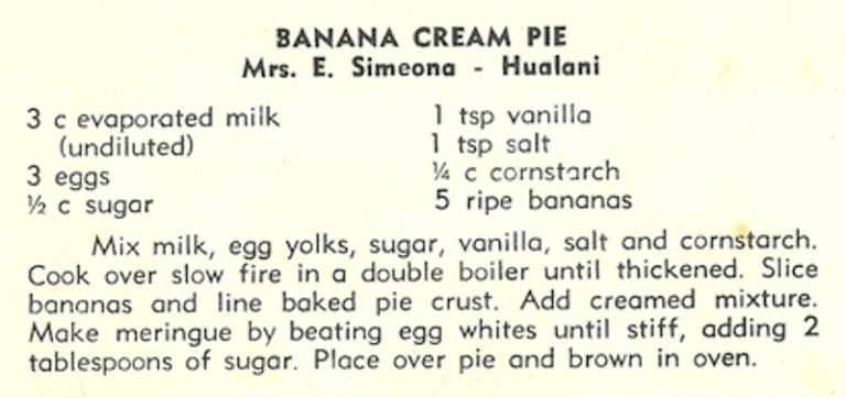 Banana Cream Pie
