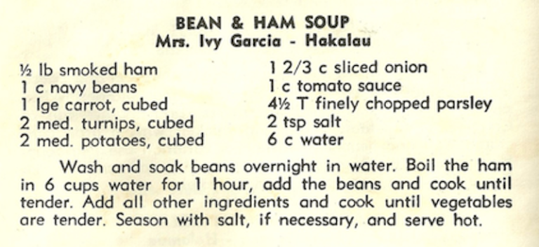 Bean & Ham Soup