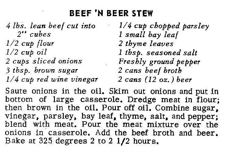 Beef ‘N Beer Stew