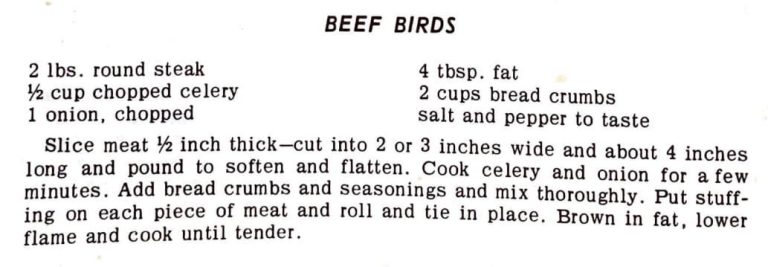 Beef Birds