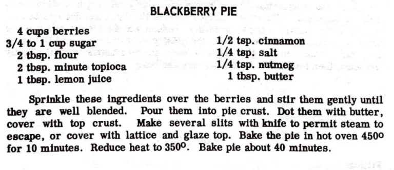 Blackberry Pie