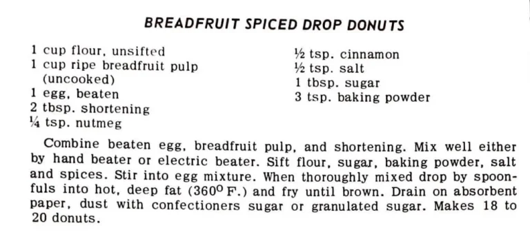Breadfruit Spiced Drop Donuts