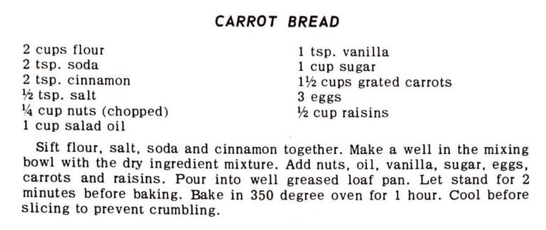 Carrot Bread