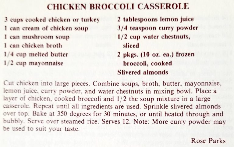 Chicken Broccoli Casserole