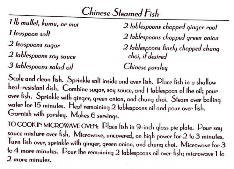 Chinese Steamed Fish