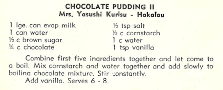 Chocolate Pudding II