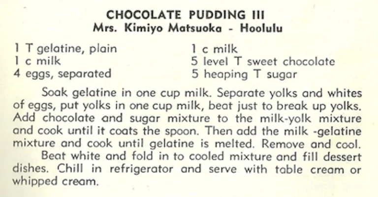 Chocolate Pudding III