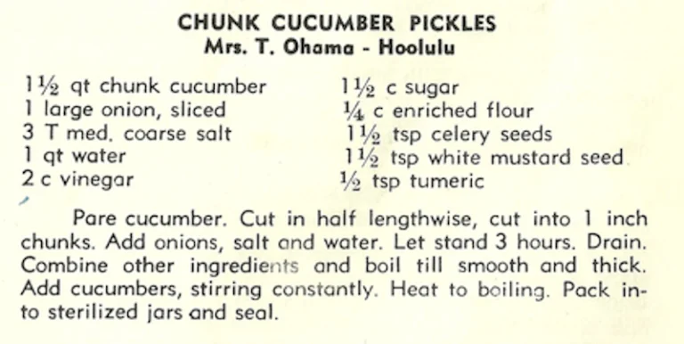 Chunk Cucumber Pickles