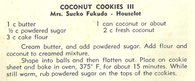 Coconut Cookies III