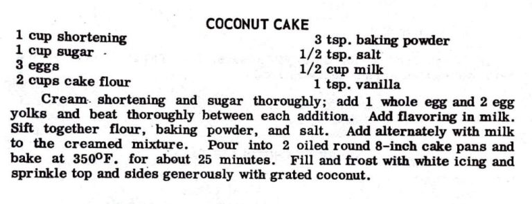 Coconut Cake