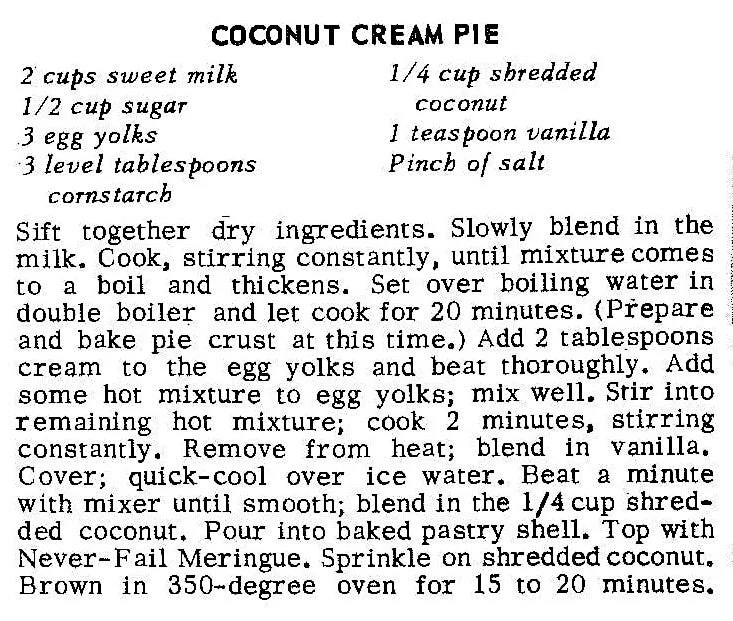 Coconut Cream Pie #2