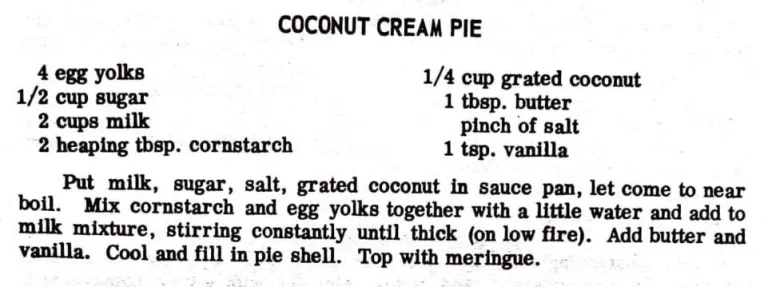 Coconut Cream Pie