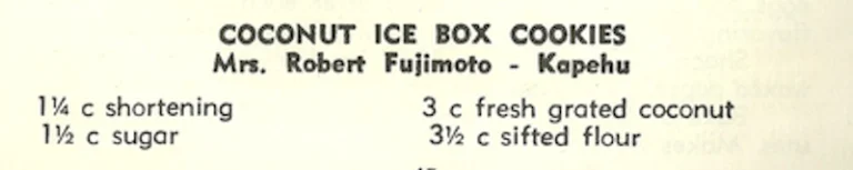 Coconut Ice Box Cookies