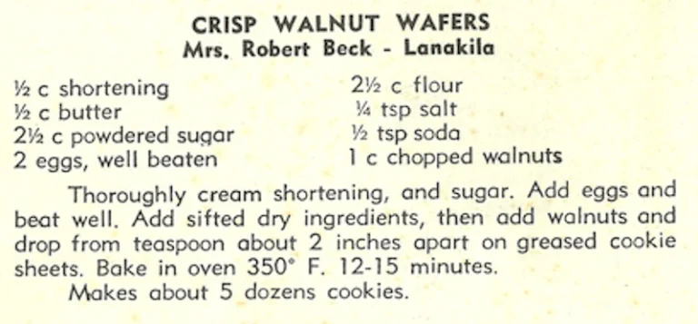Crisp Walnut Wafers