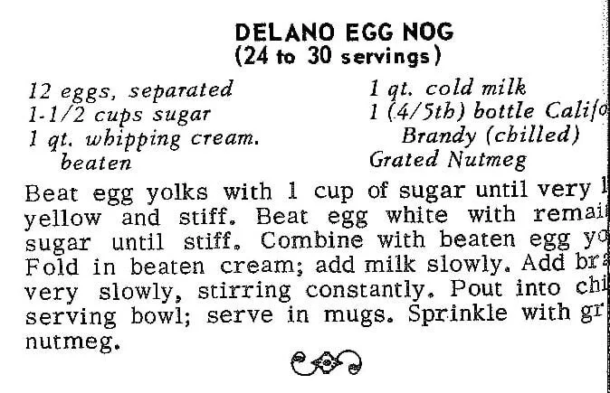 Delano Egg Nog