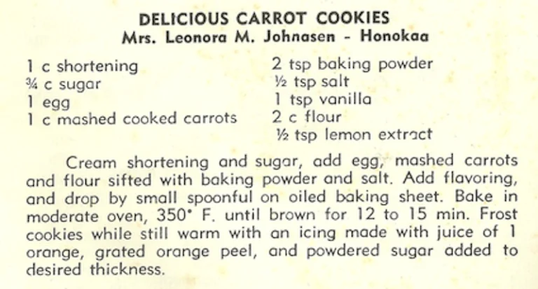 Delicious Carrot Cookies