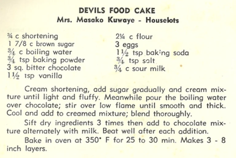 Devils Food Cake