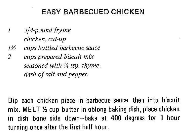 Easy Barbecued Chicken
