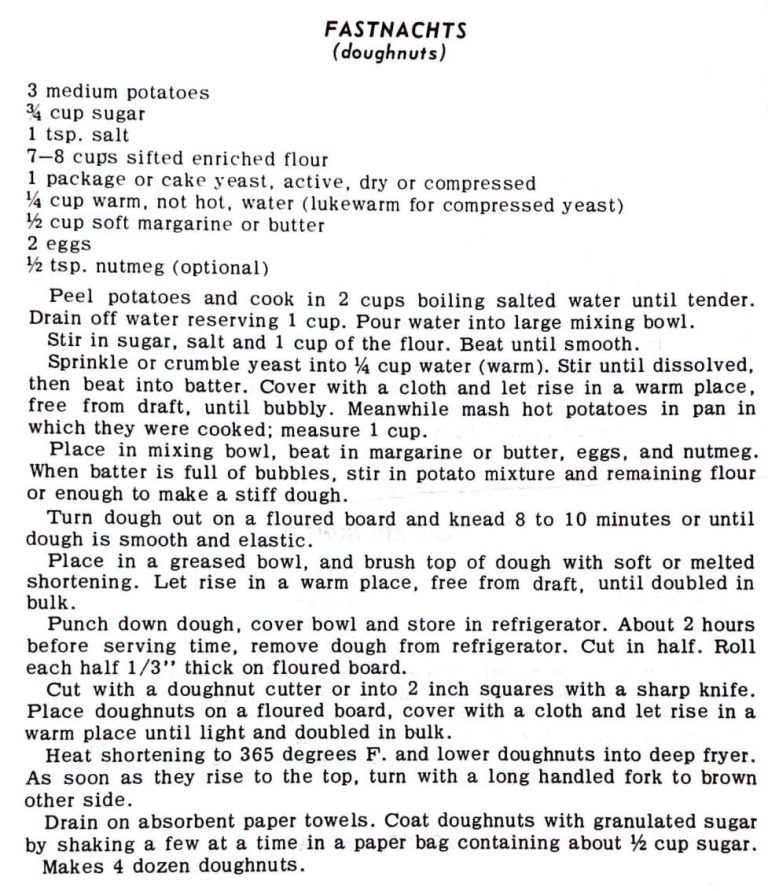 Fastnachts (Doughnuts)