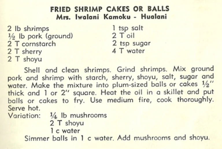 Fried Shrimp Cakes or Balls