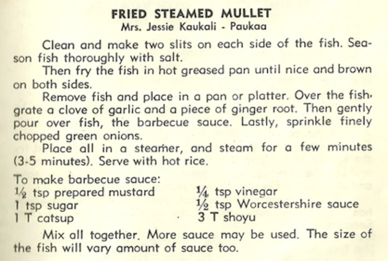 Fried Steamed Mullet