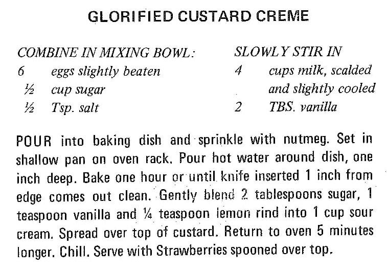 Glorified Custard Creme