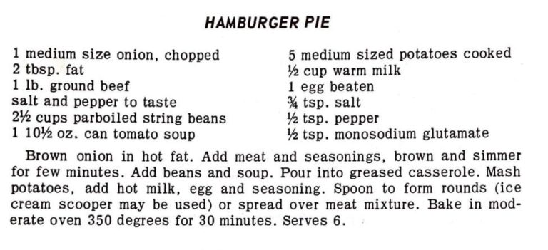 Hamburger Pie