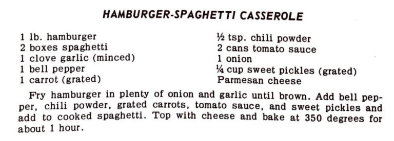 Hamburger-Spaghetti Casserole