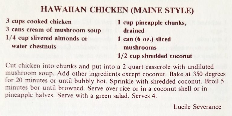 Hawaiian Chicken (Maine Style)