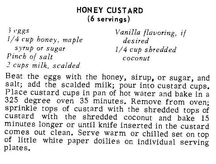 Honey Custard