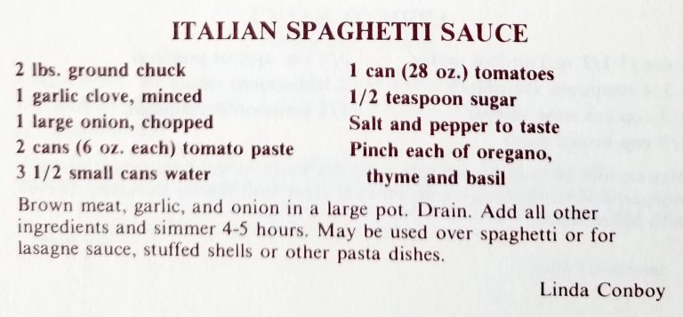 Italian Spaghetti Sauce