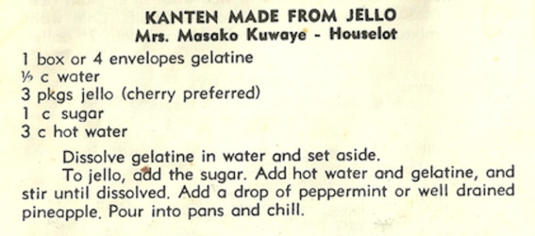 Kanten Made From Jello