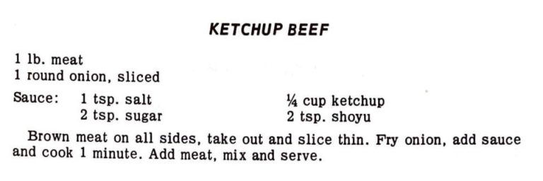 Ketchup Beef