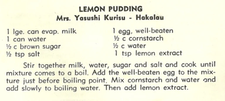 Lemon Pudding