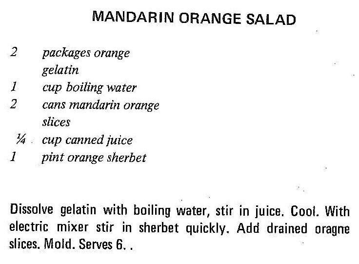 Mandarin Orange Salad