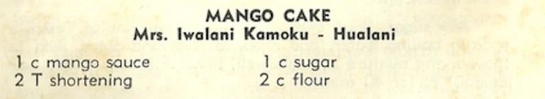 Mango Cake #2