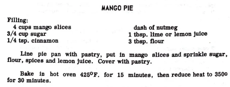 Mango Pie