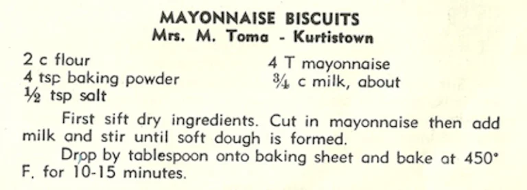 Mayonnaise Biscuits #2