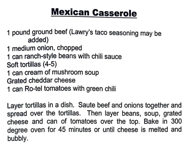 Mexican Casserole