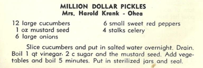 Million Dollar Pickles