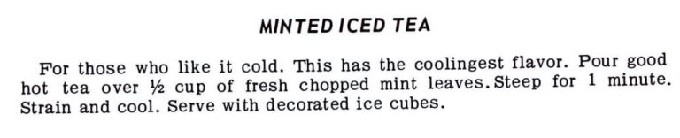 Minted Iced Tea