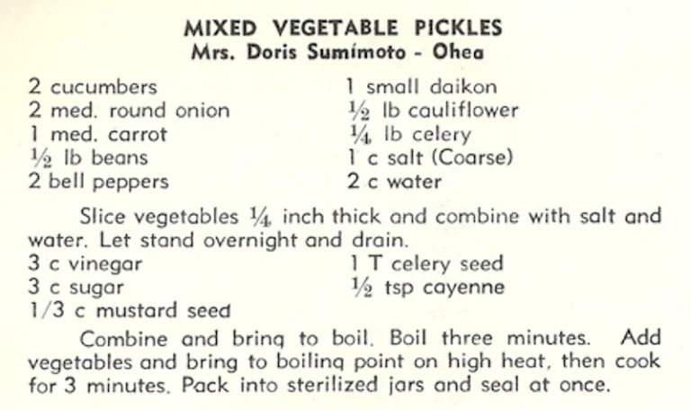 Mixed Vegetable Pickles