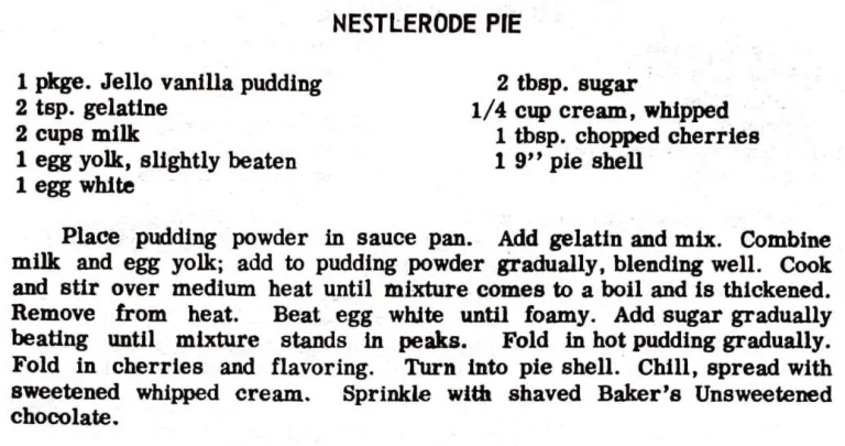 Nestlerode Pie